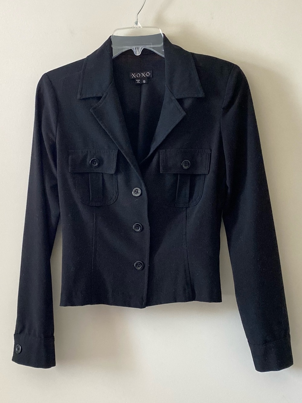 XOXO Women’s Business Professional Blazer Black Jacket - S - Pre-owned